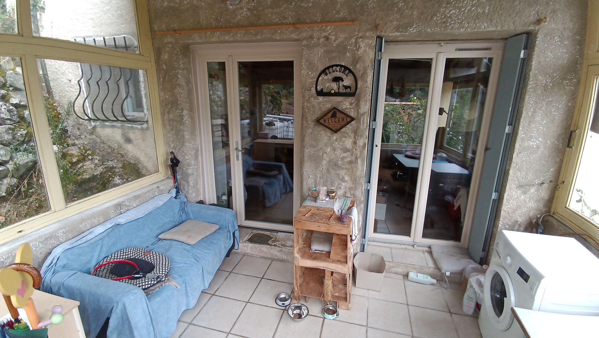 Véranda de l'intérieur